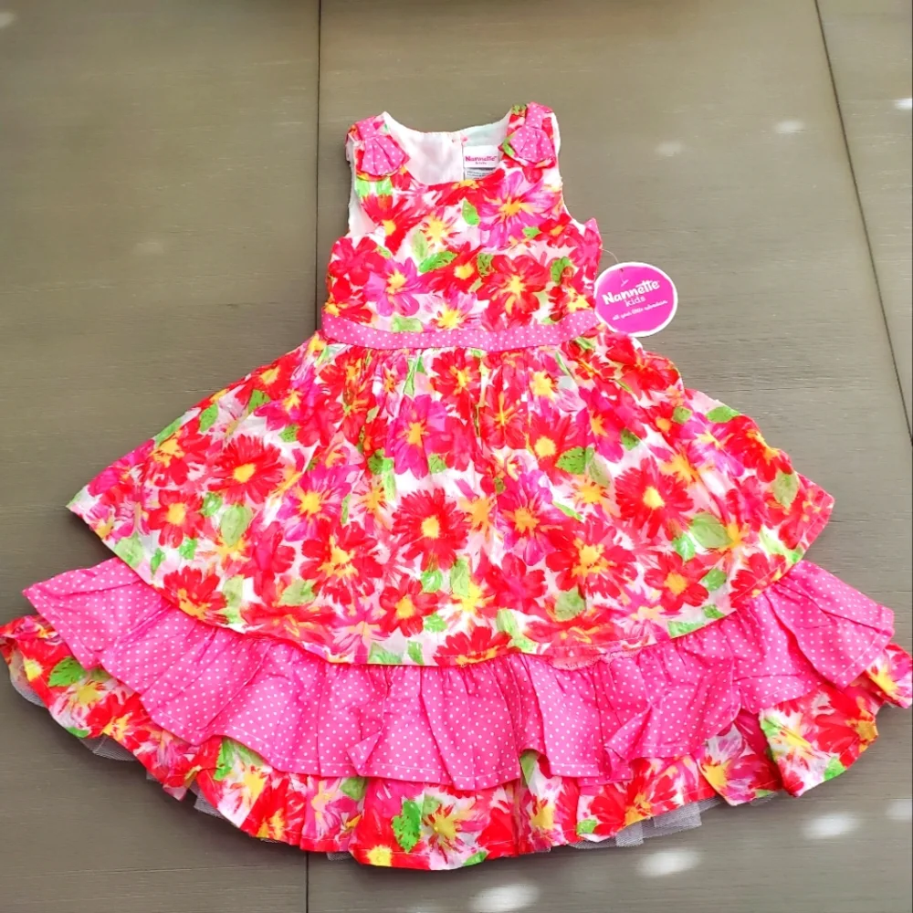 NWT beautiful girls floral Dress, size 6x